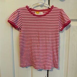 Mini Boden Pink Striped Kids Shirt